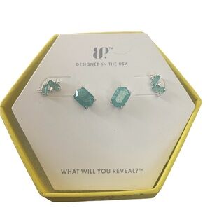 Bomb Party Earrings.  Ice crystal stud earrings. BP